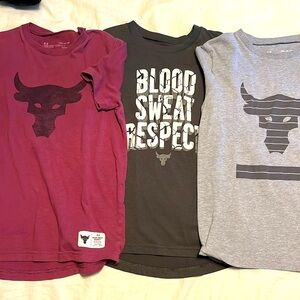 (3) Under Armour shirts